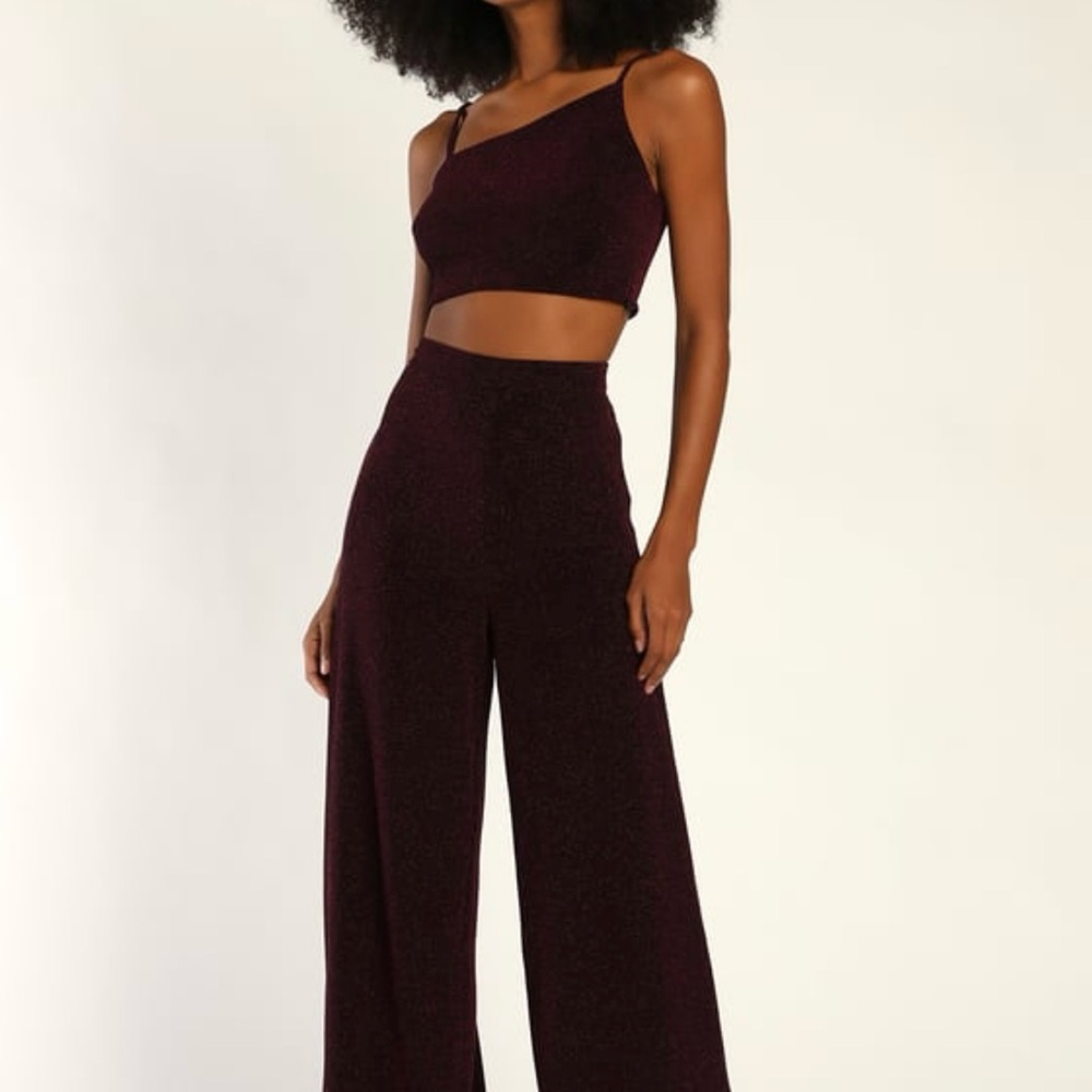 Lulus Small two piece shimmer set NWT